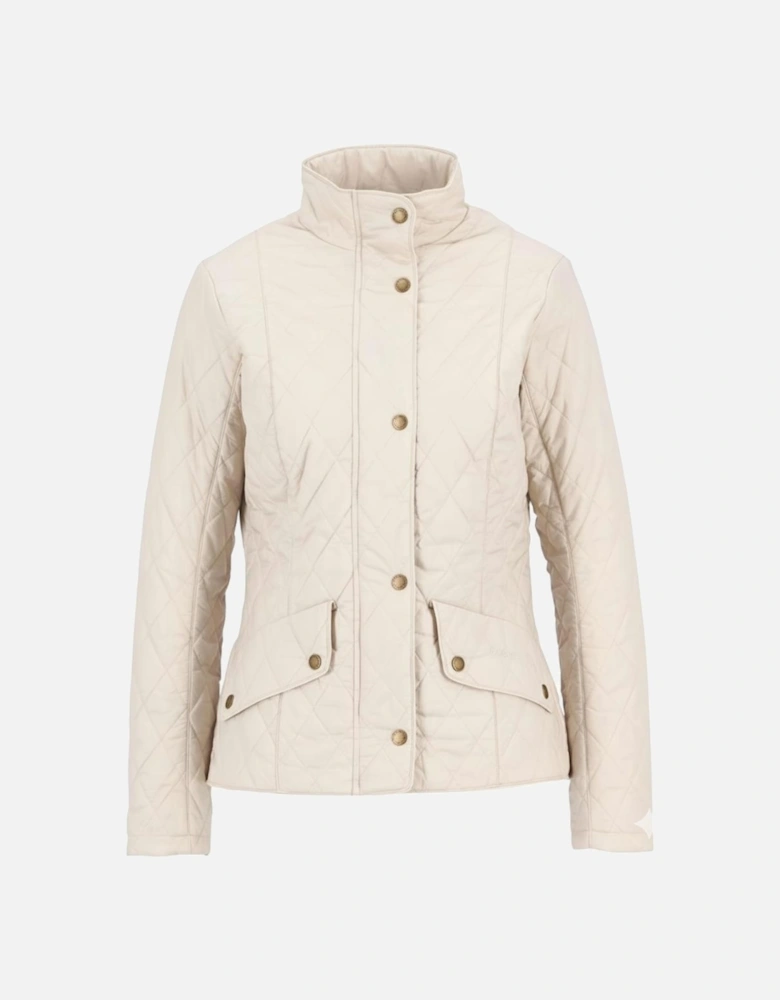 Flyweight Cavalry Quilted Ladies Jacket - Pearl/Stone