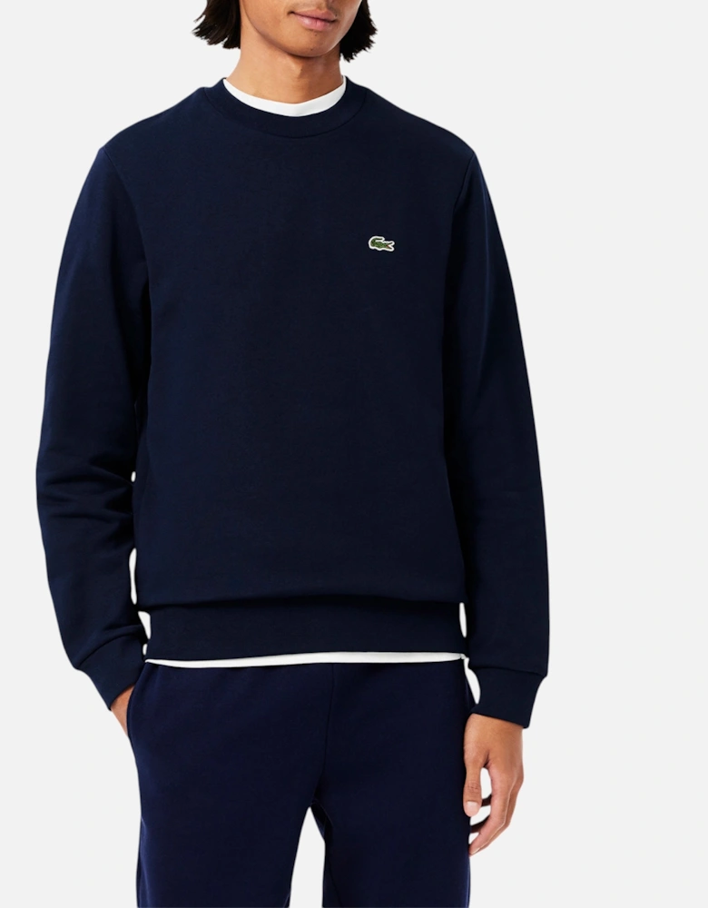 Mens Sweatshirt Crew Neck Fleece Cotton Jumper