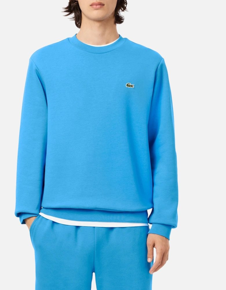 Mens Sweatshirt Crew Neck Fleece Cotton Jumper