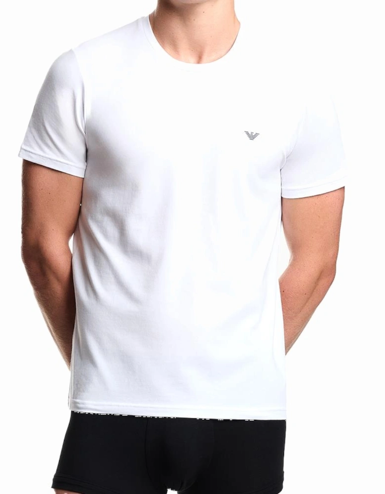 2-Pack Endurance Crew-Neck T-Shirts, Armani Blue/White