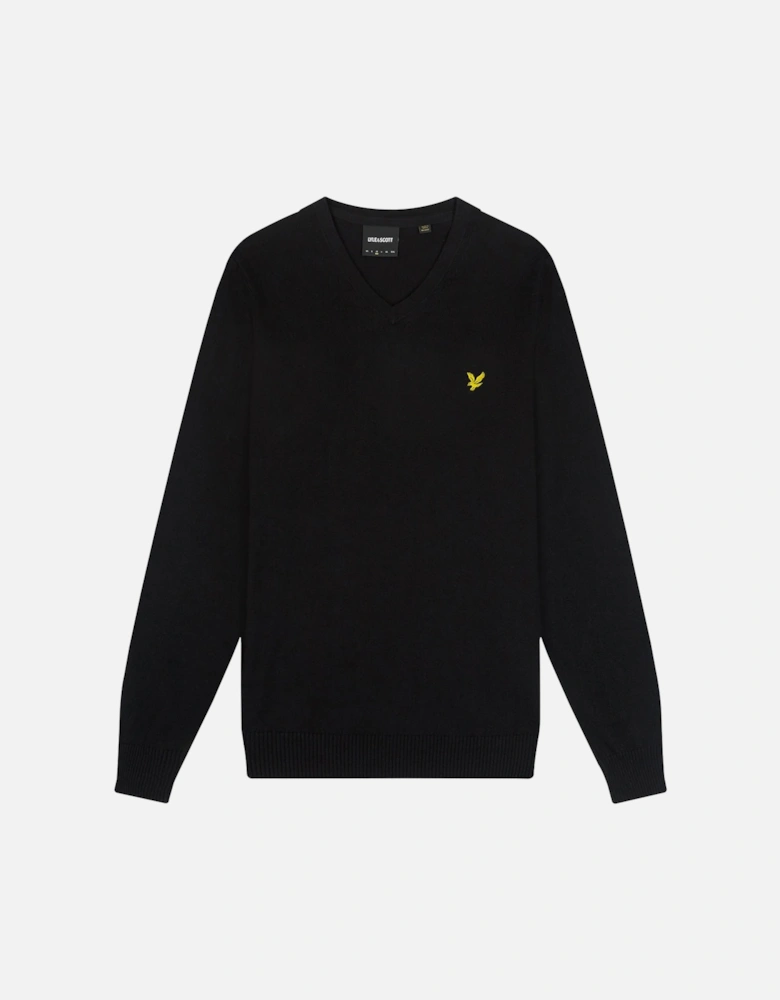 Cotton Merino V Neck Jumper