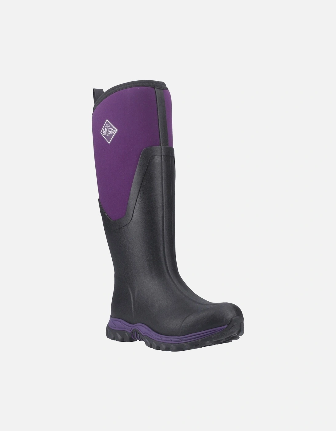 Women's Muck Boots Arctic Sport II Tall Rubber Women's Black/Acai Winter Knee High Boots - Size: 8