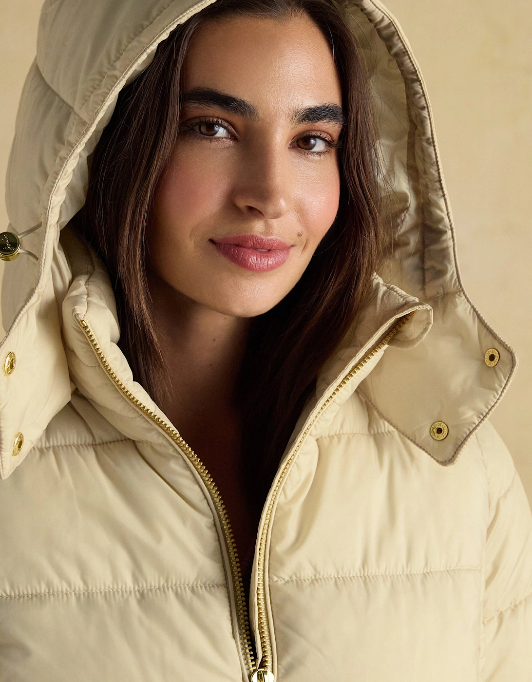 HADLOW Womens Padded Short Coat Neutral