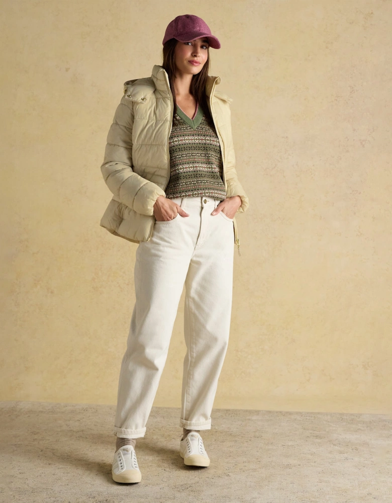 HADLOW Womens Padded Short Coat Neutral