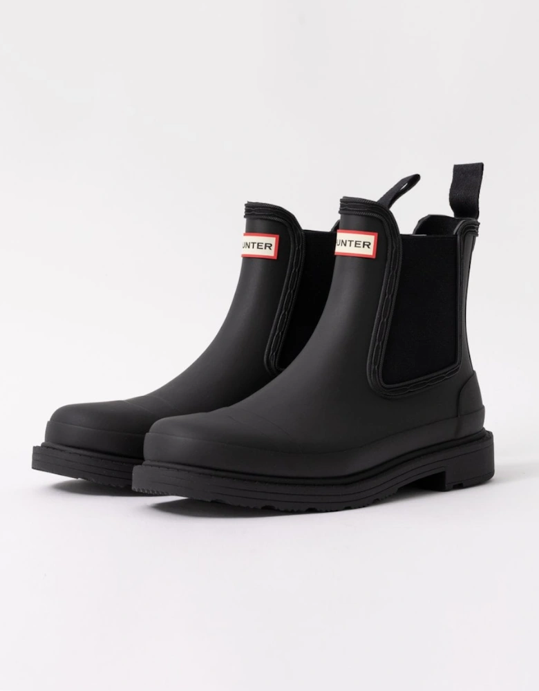Commando Womens Chelsea Boot - Black