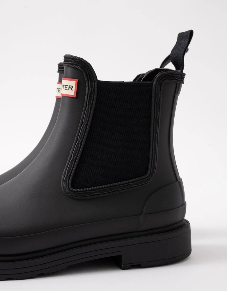 Commando Womens Chelsea Boot - Black