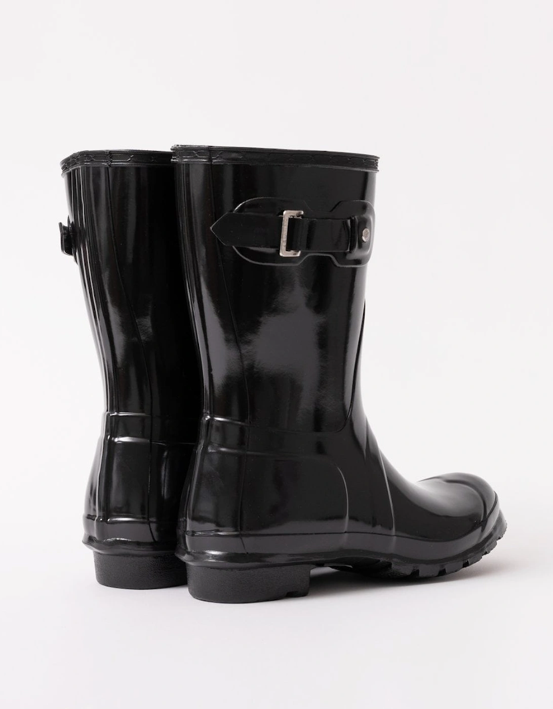 Womens Original Short Gloss Wellington Boots - Black