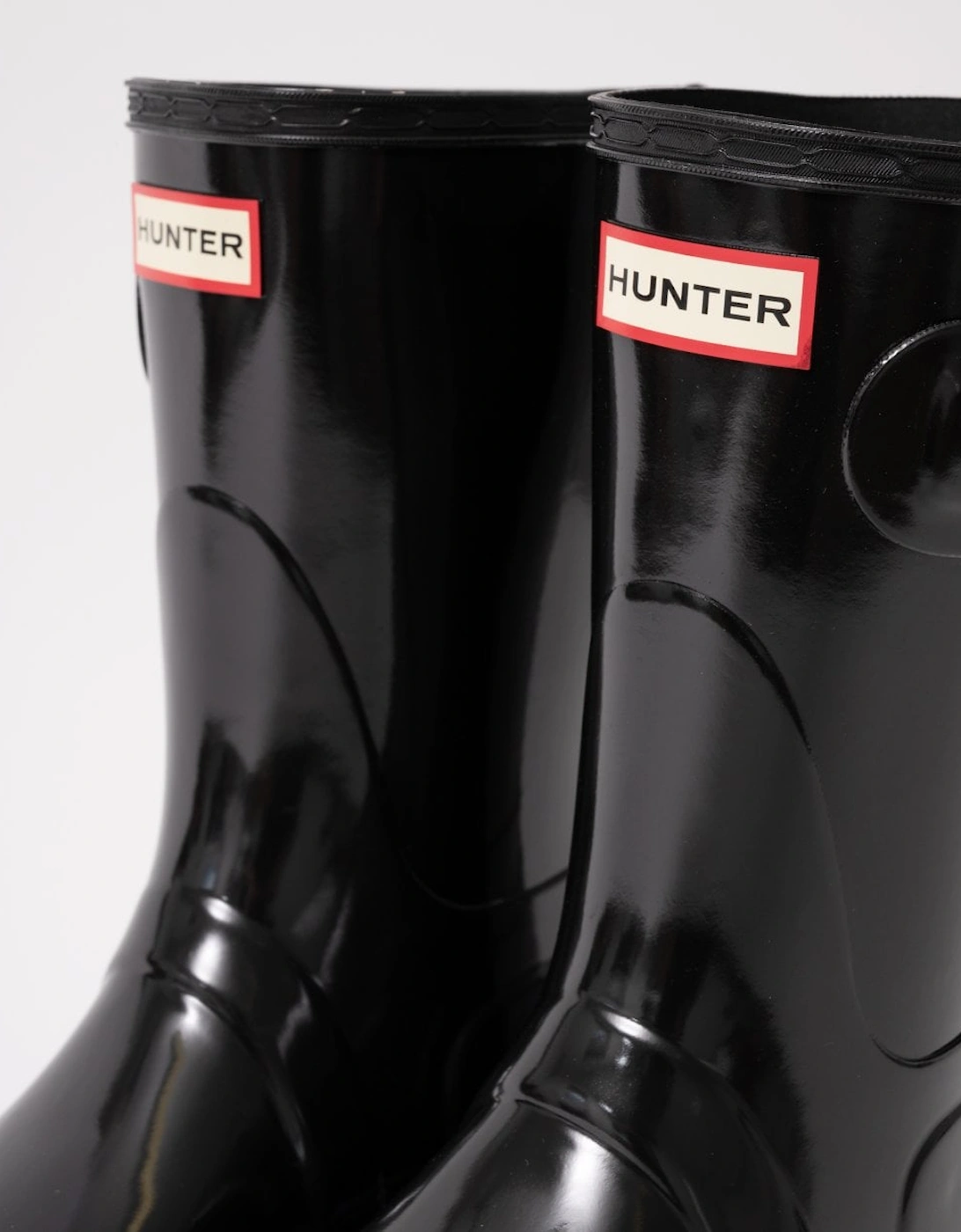 Womens Original Short Gloss Wellington Boots - Black