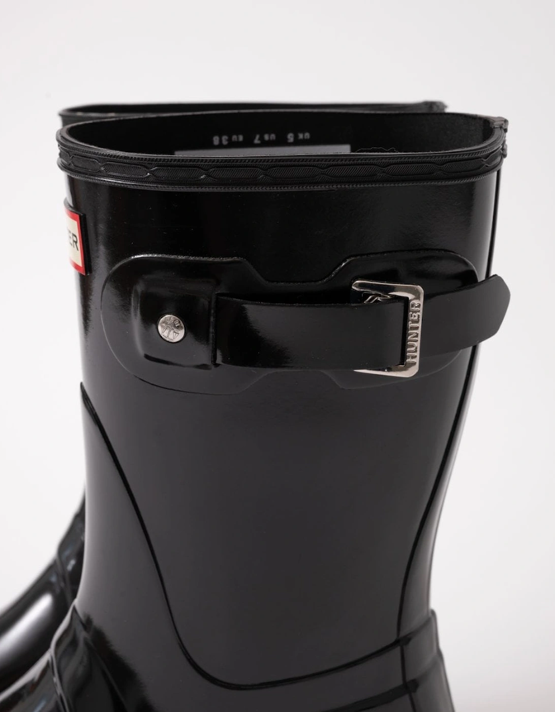 Womens Original Short Gloss Wellington Boots - Black