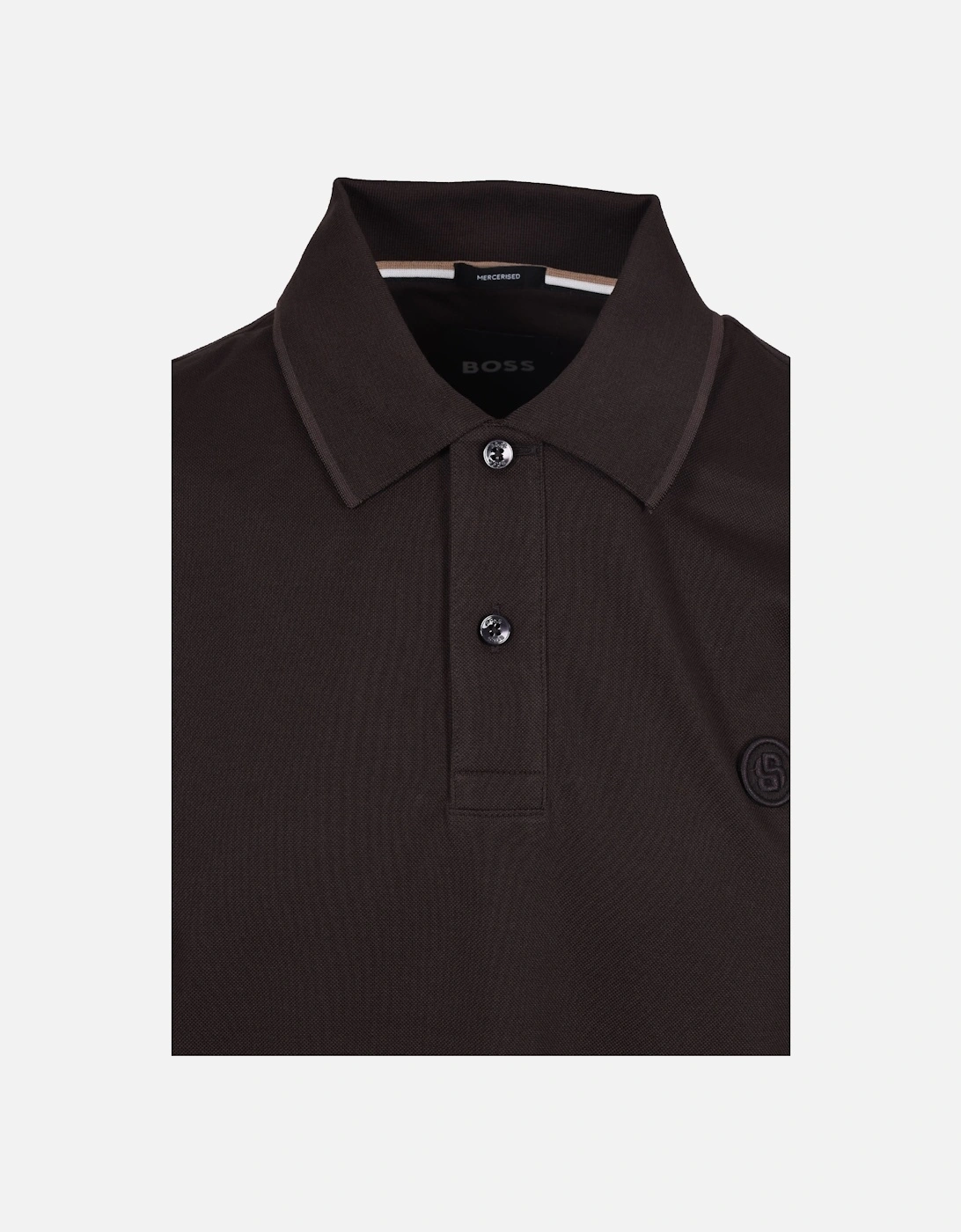 Boss Black Parris Polo Dark Brown