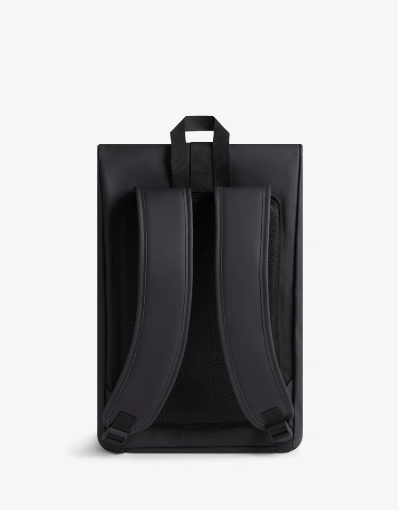 Pentallen Roll Top Clip Backpack - Black