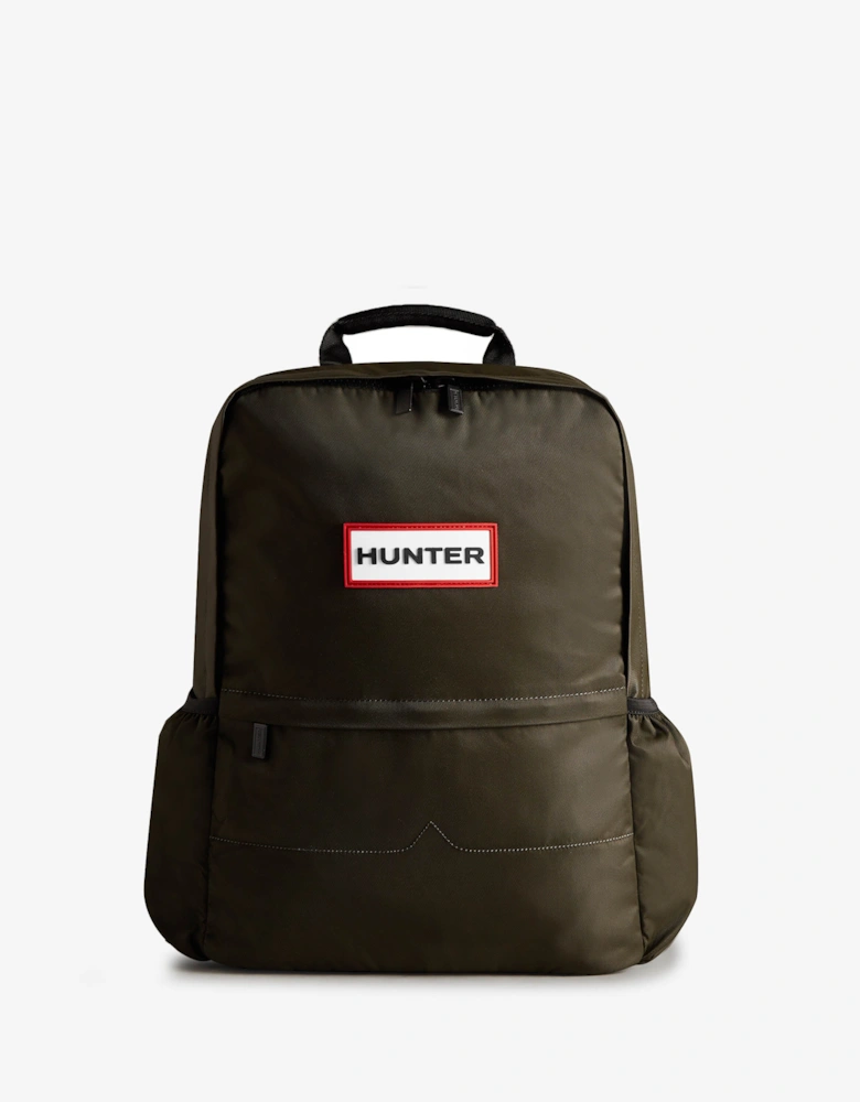 Nylon Large Backpack - Dark Olive