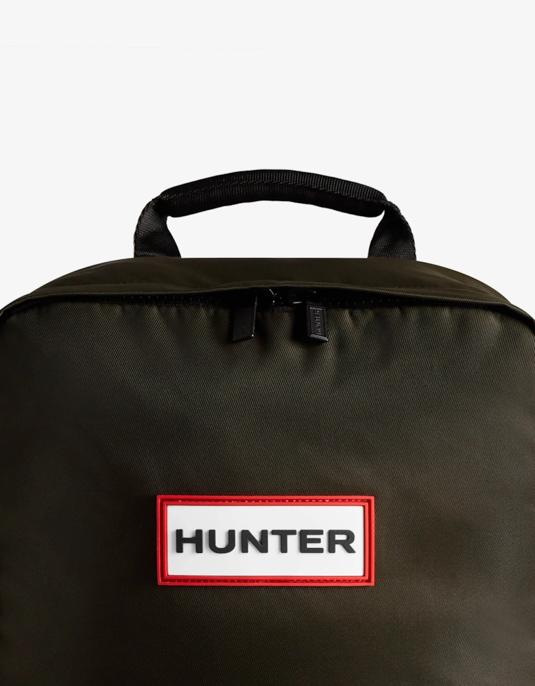 Nylon Large Backpack - Dark Olive