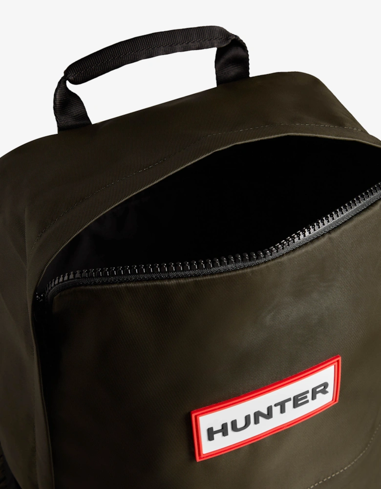 Nylon Large Backpack - Dark Olive