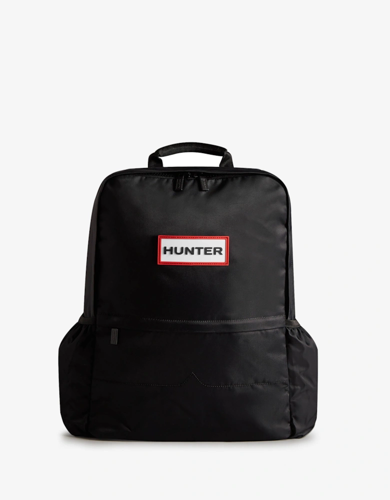 Nylon Large Backpack - Black