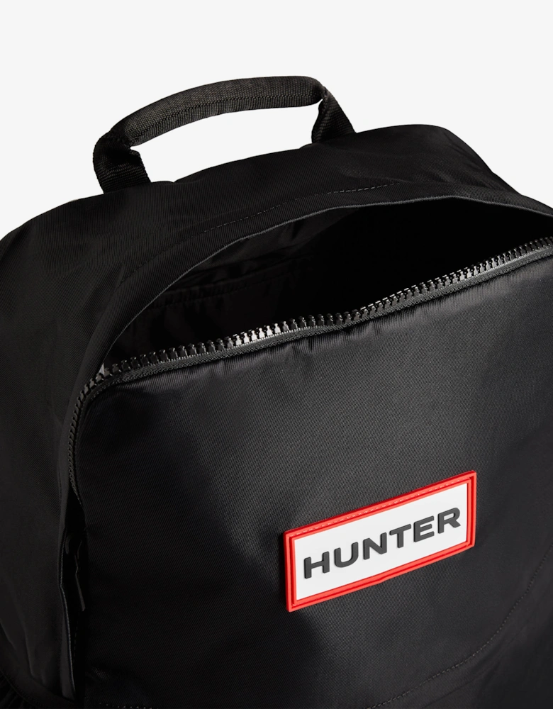 Nylon Large Backpack - Black