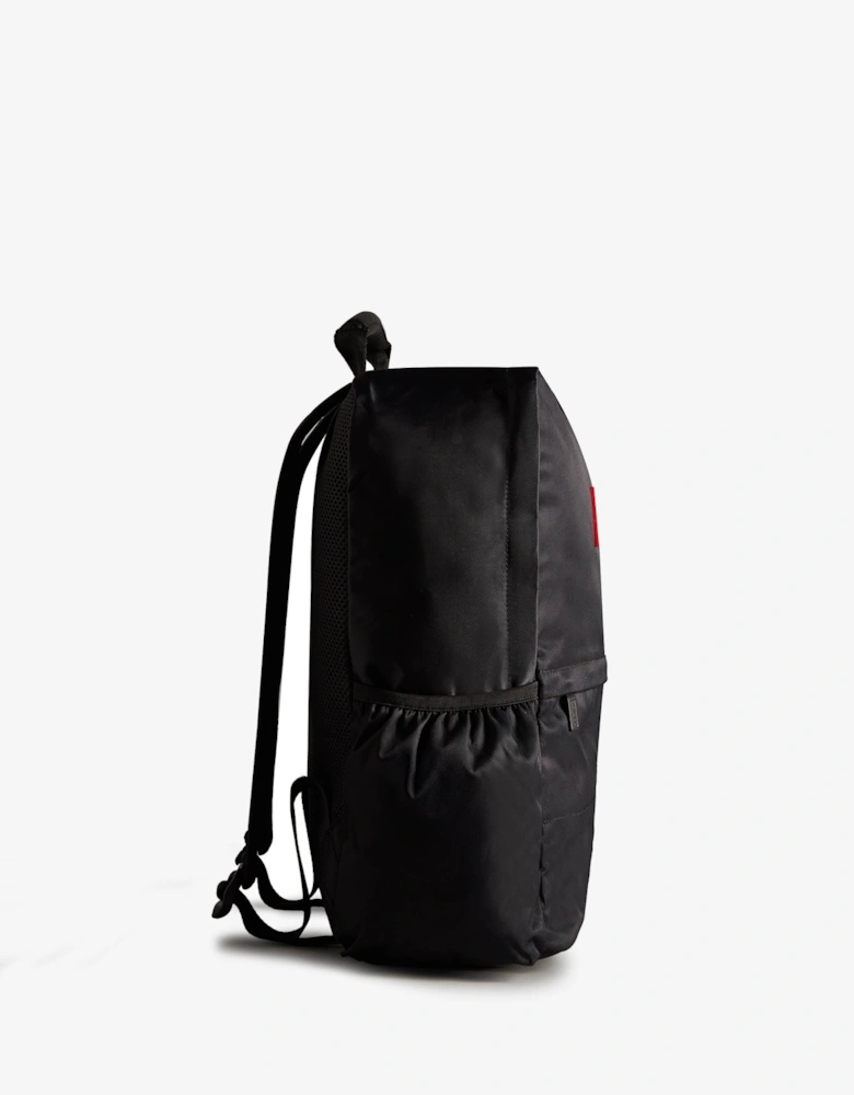 Nylon Large Backpack - Black