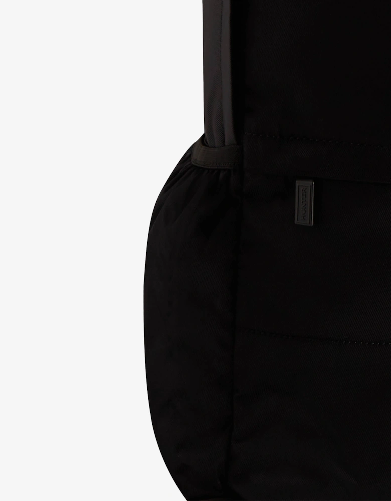 Nylon Large Backpack - Black