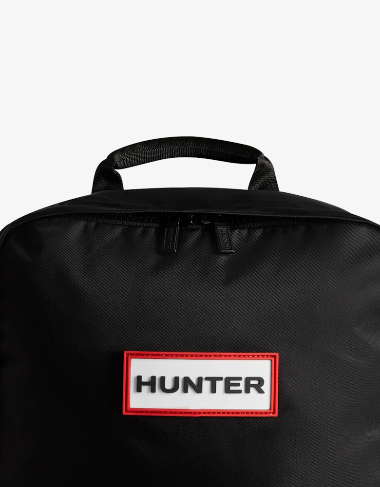 Nylon Large Backpack - Black