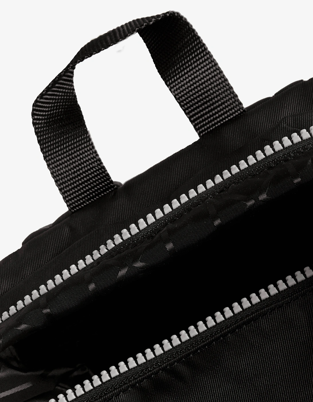 Nylon Mini Topclip Backpack - Black