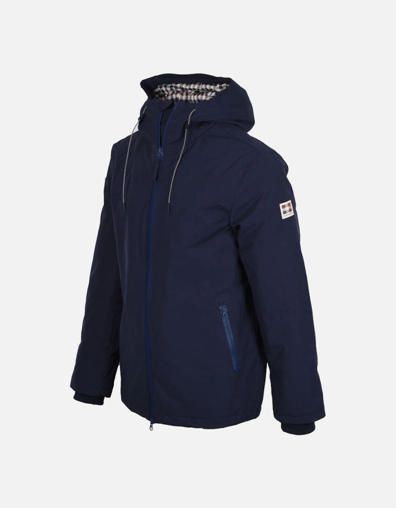 Shell Mid Parka Jacket Navy