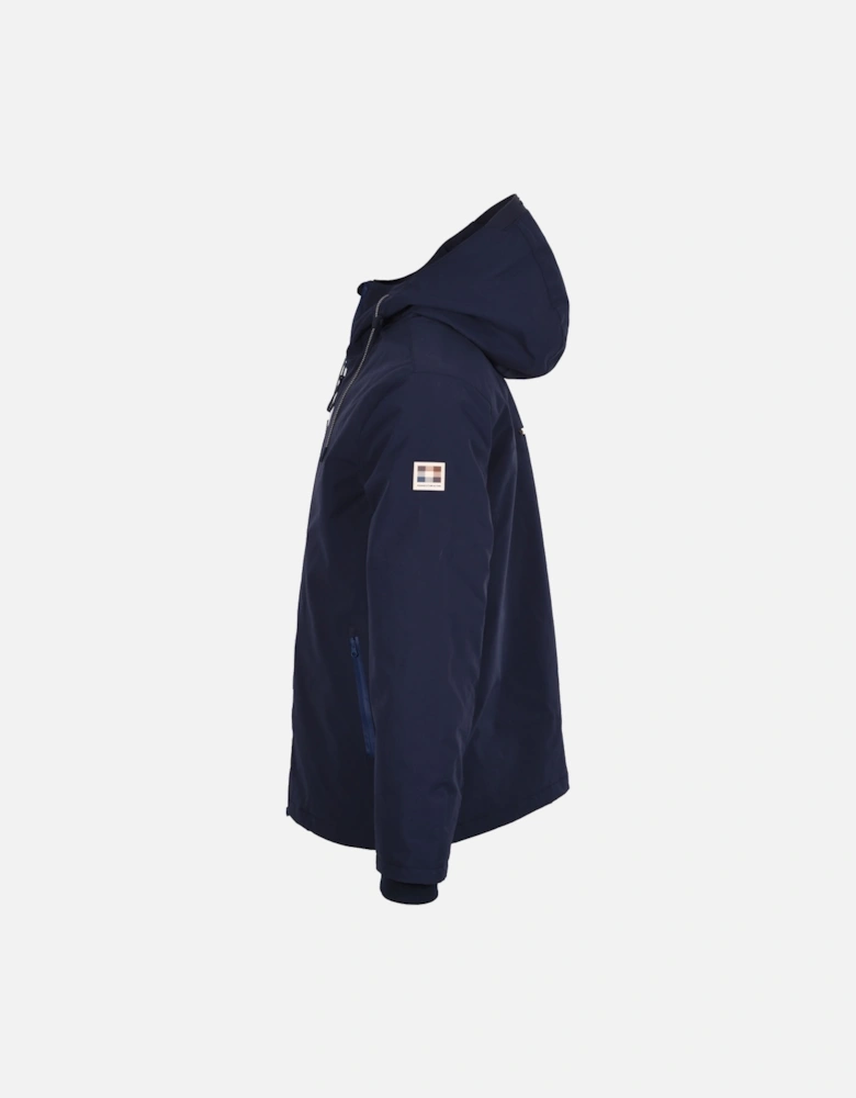 Shell Mid Parka Jacket Navy