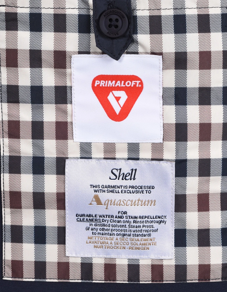 Shell Mid Parka Jacket Navy