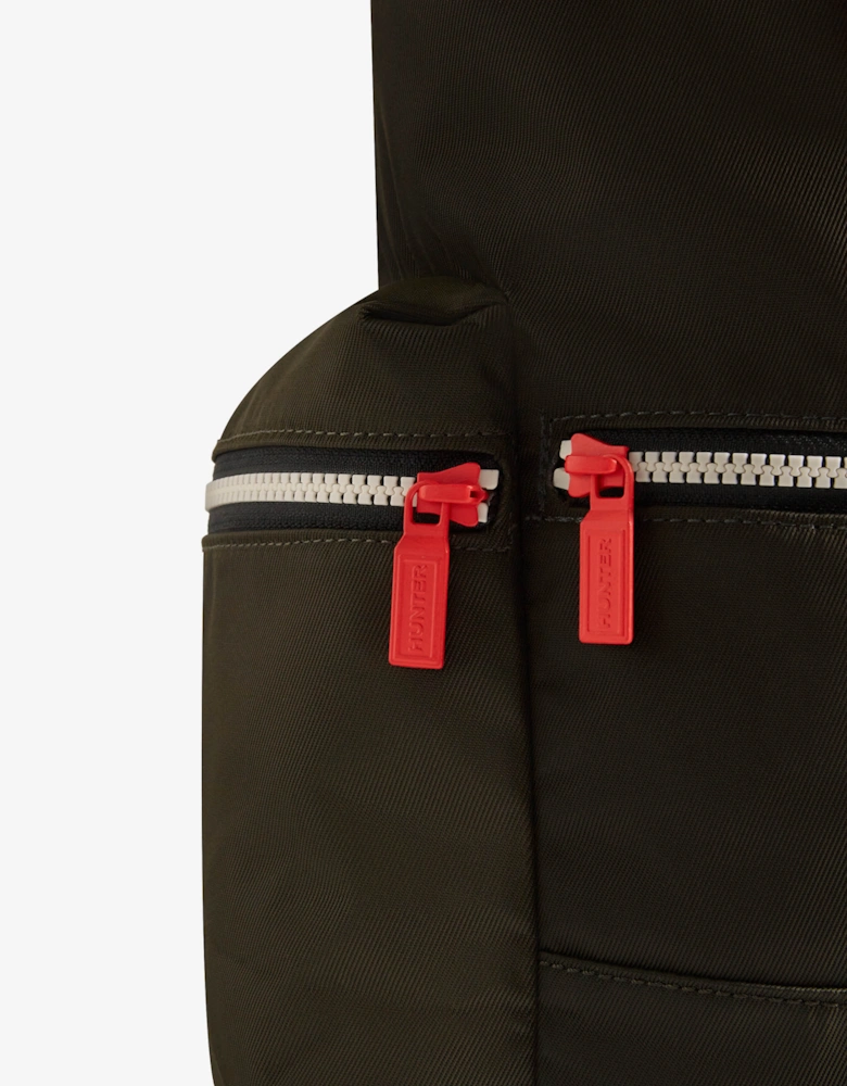 Nylon Mini Topclip Backpack - Dark Olive