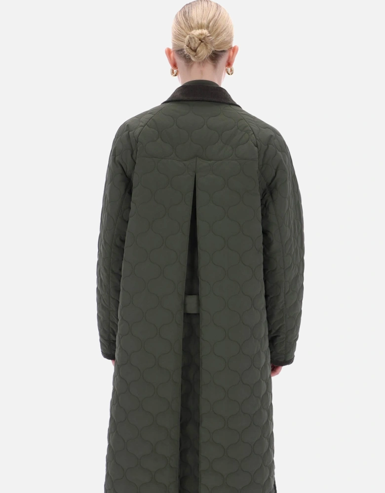 Fionn Womens Long Quilted Jacket - Kambaba