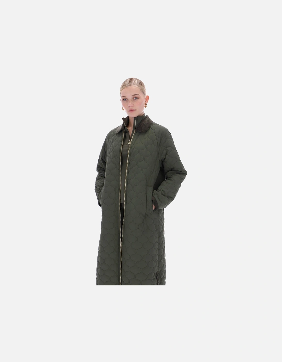 Fionn Womens Long Quilted Jacket - Kambaba, 3 of 2