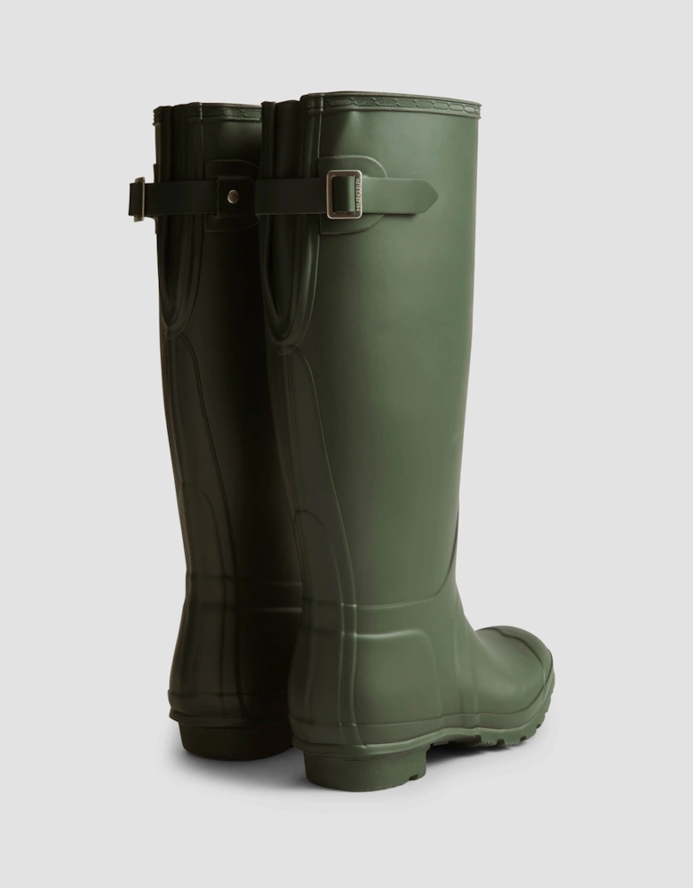 Original Tall Back Adjustable Womens Wellies - Dark Olive