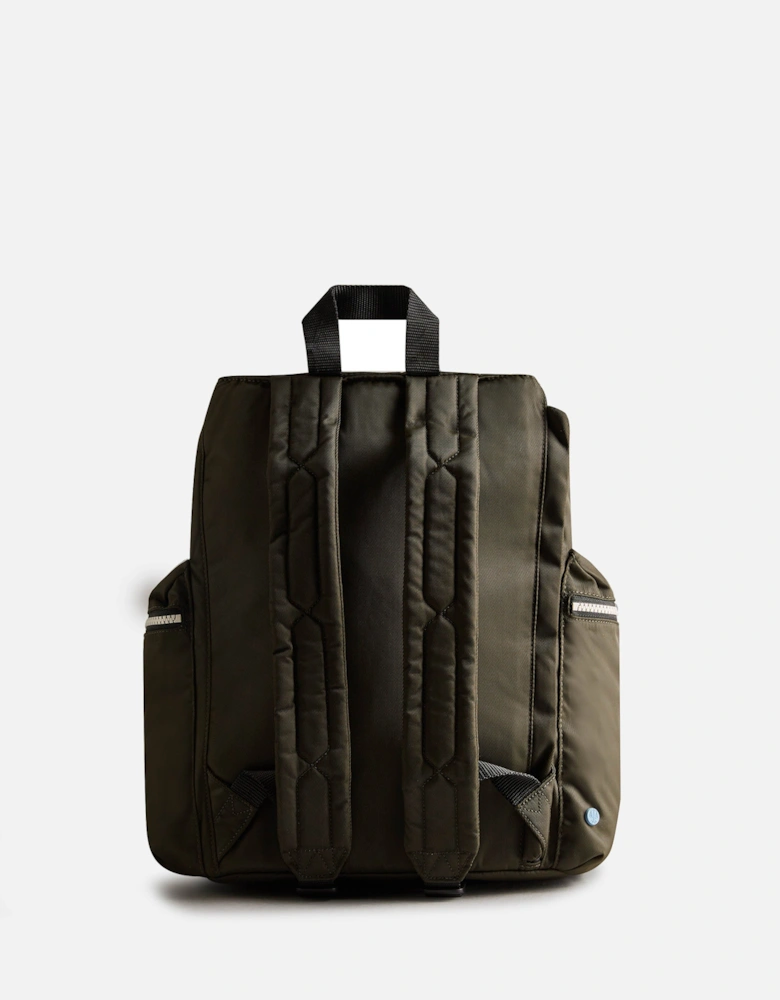 Nylon Large Topclip Backpack - Dark Olive