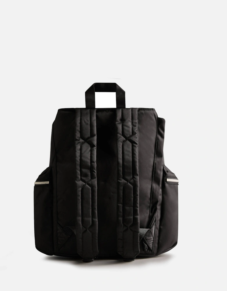 Nylon Large Topclip Backpack - Black