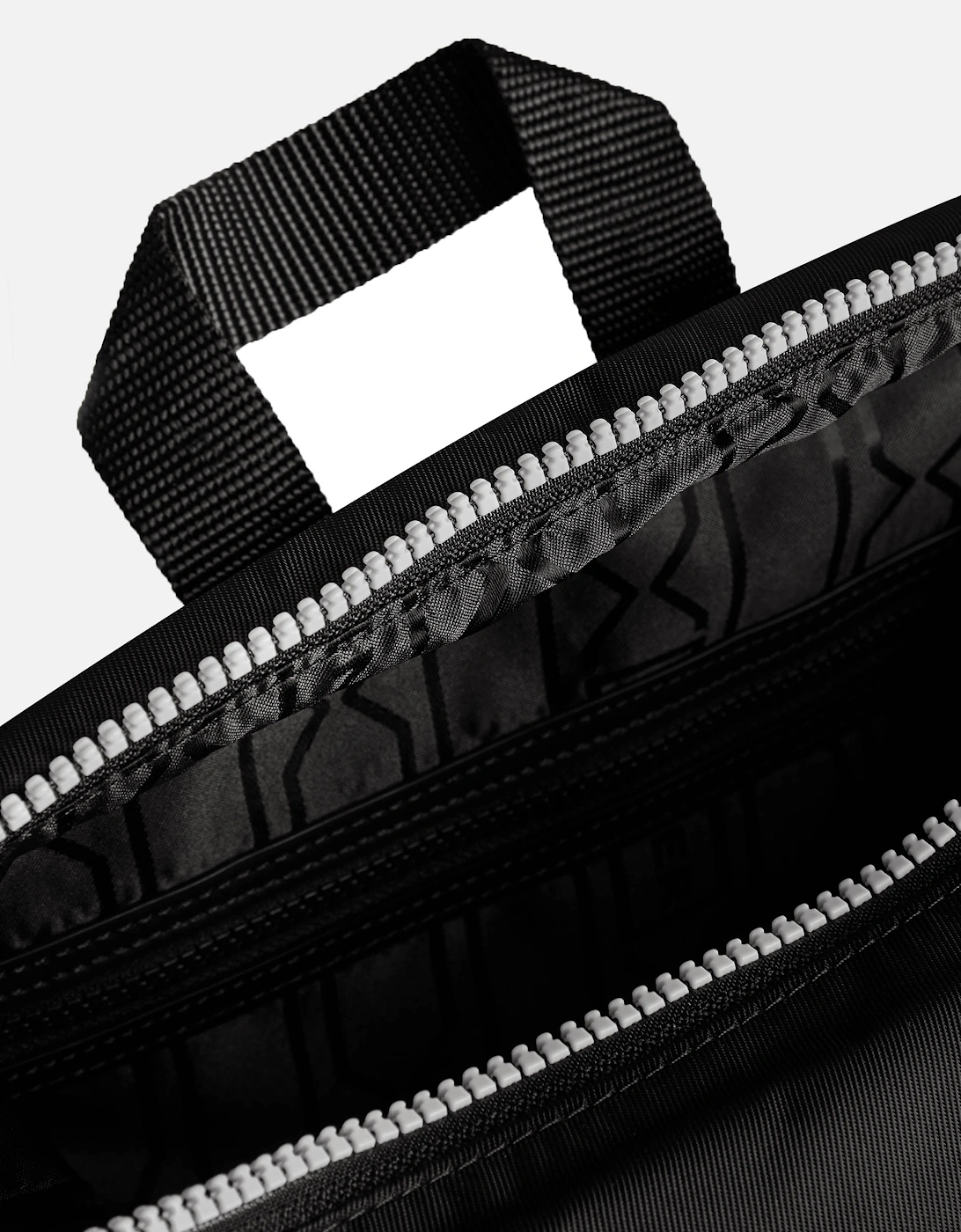 Nylon Large Topclip Backpack - Black
