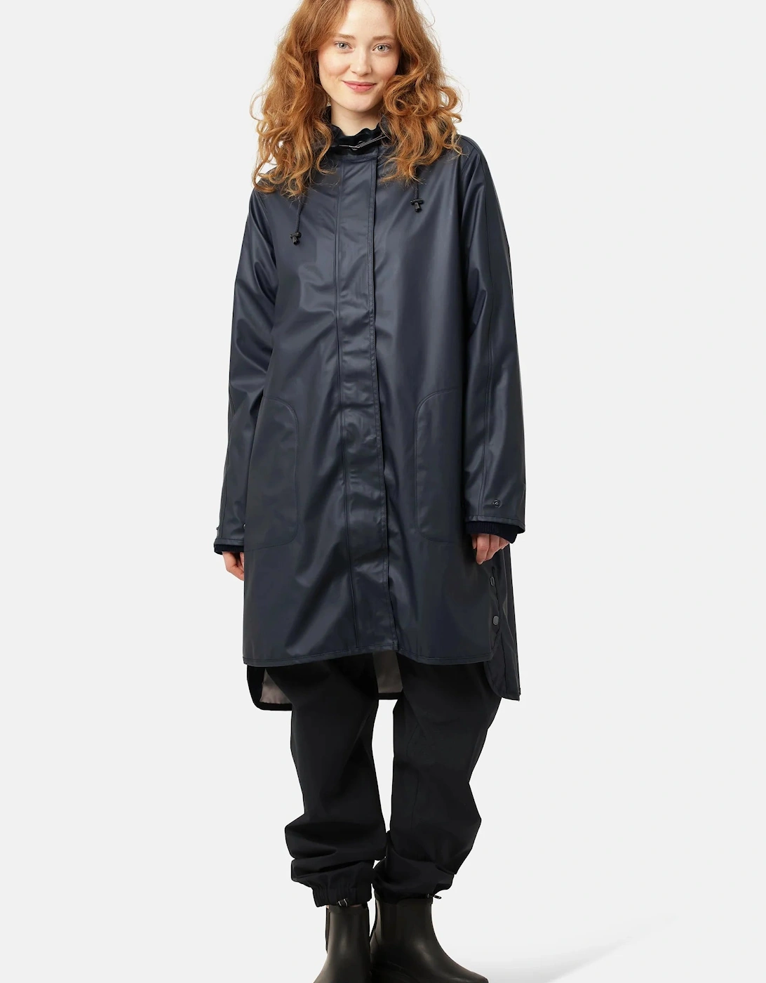 Ilse Jacobsen Women's Rain 71 Raincoat in dark indigo - Blue - Size: 10