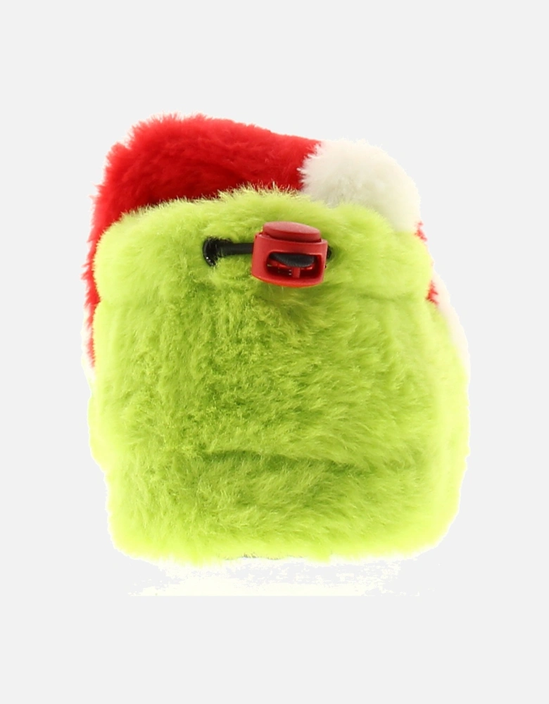 Boys Slippers Novelty Jr Christmas Character Green Red UK Size