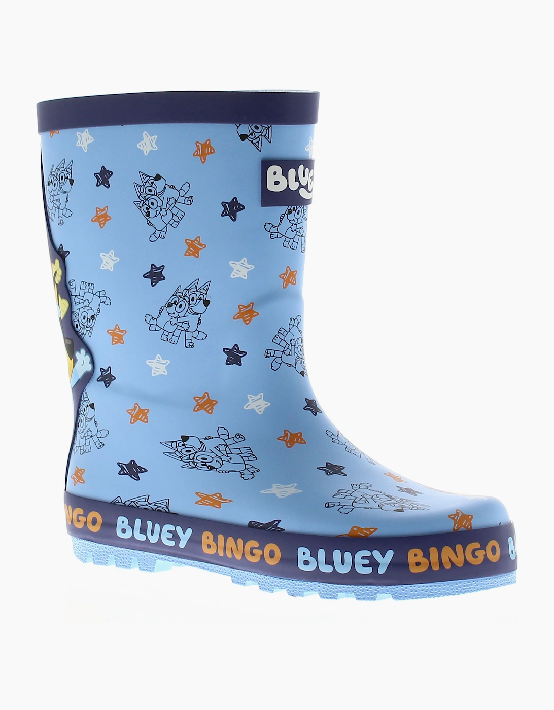 Boy's Bluey Boys Wellies Bluey And Bingo Well Rubber Character Blue UK Size - Size: 7