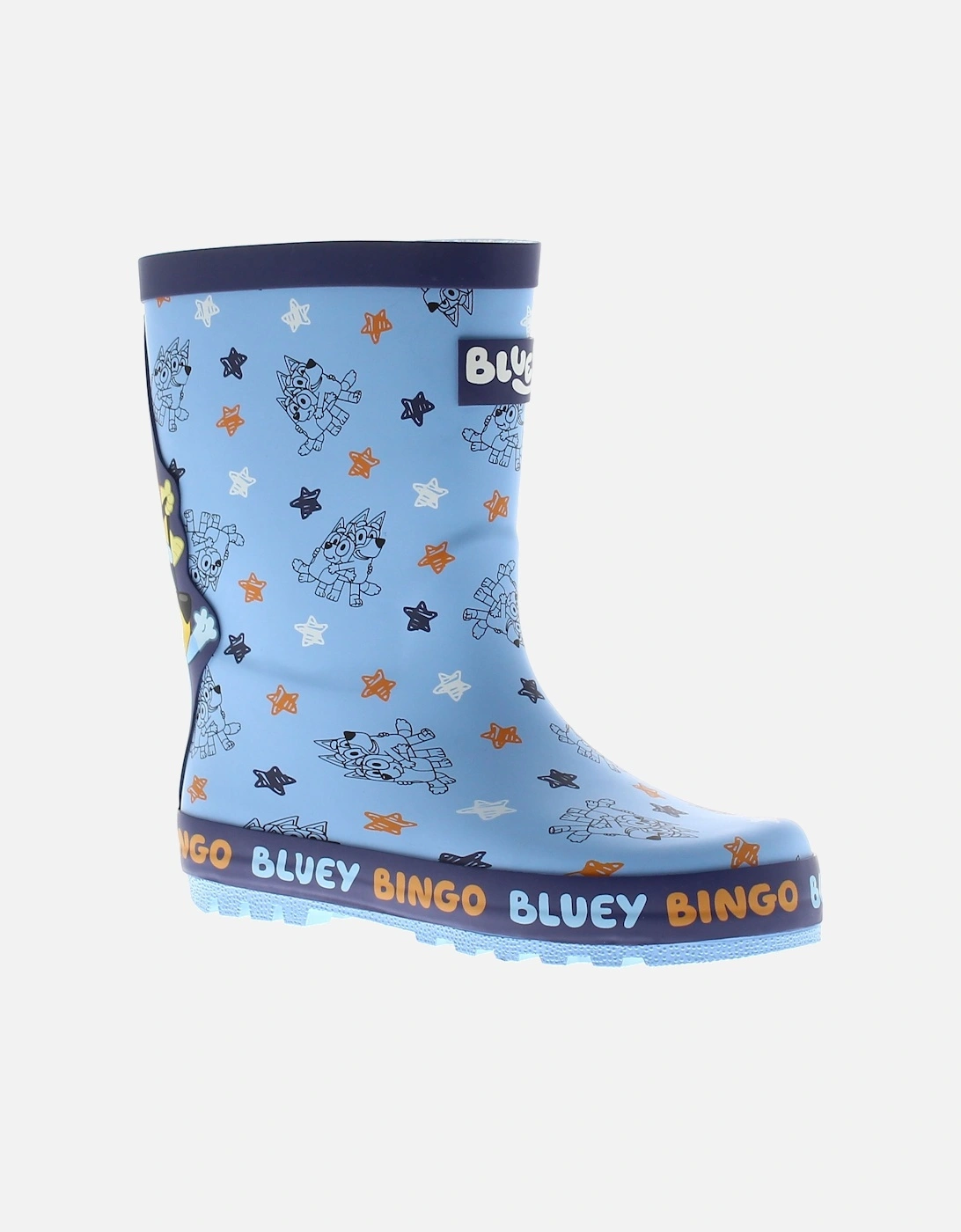 Boys Wellies And Bingo Well Rubber Character Blue UK Size, 6 of 5