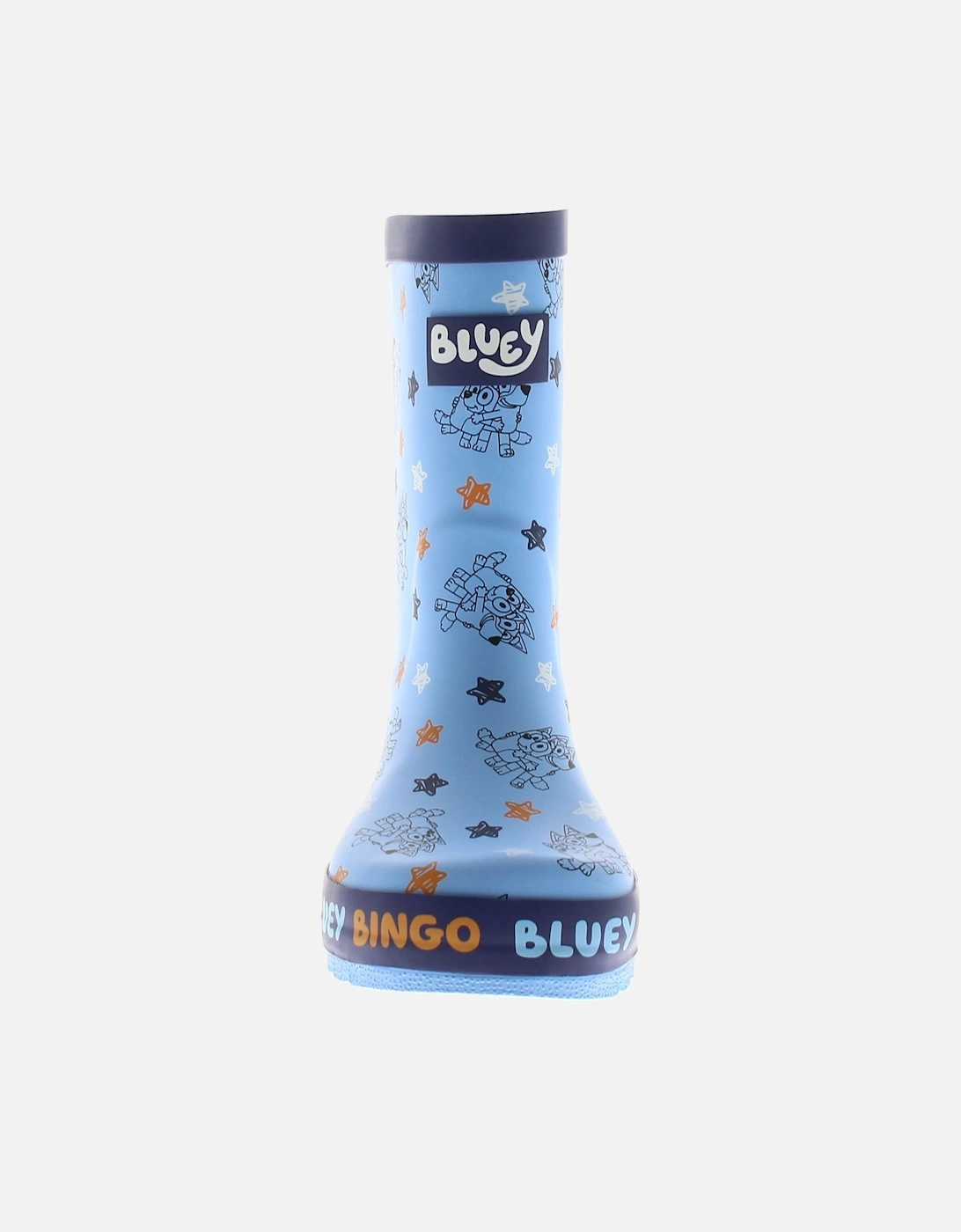 Boys Wellies And Bingo Well Rubber Character Blue UK Size