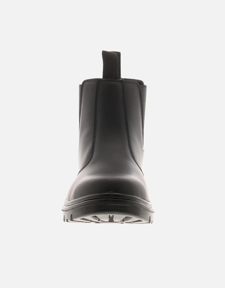 Mens Safety Boots Dealer Slip On Twin Gusset Steel Toe Cap Black UK Si