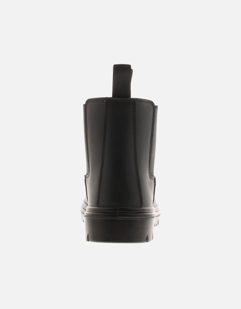 Mens Safety Boots Dealer Slip On Twin Gusset Steel Toe Cap Black UK Si