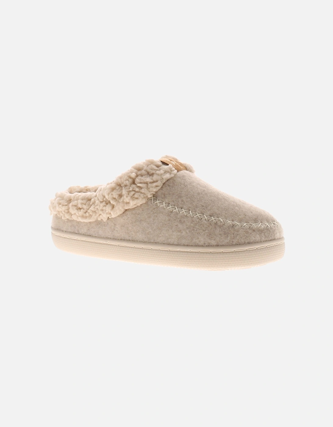 Strollers Women's Strollers Womens Mule Slippers Borg Lining Fleece beige UK Size - Cream