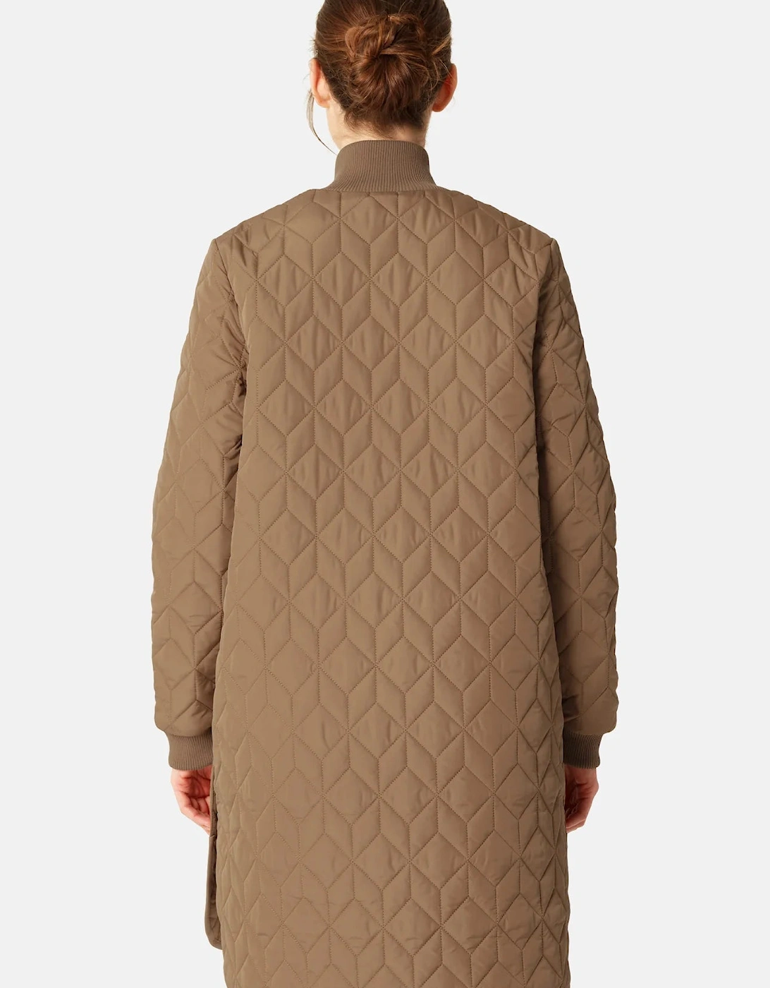 Long quilted padded coat
