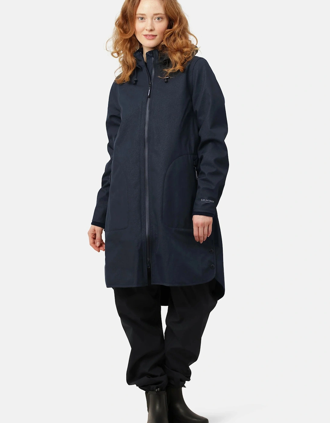 Soft shell raincoat A line