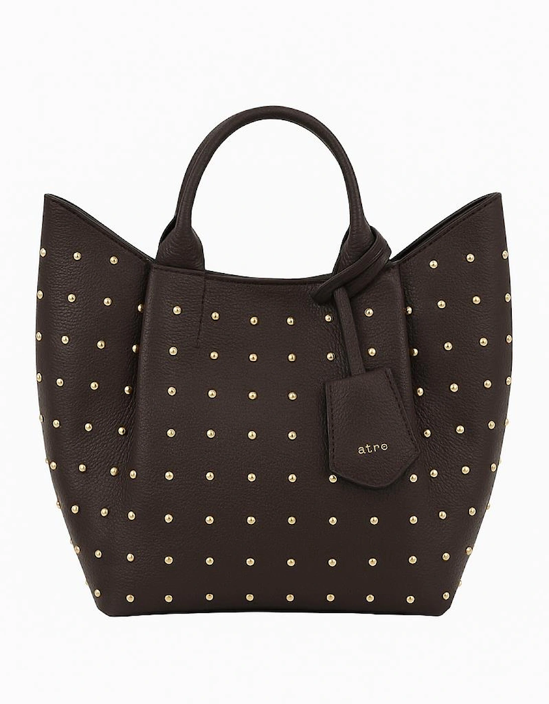 Small leather ESSENTIAL shopper in agave leather, 3 of 2