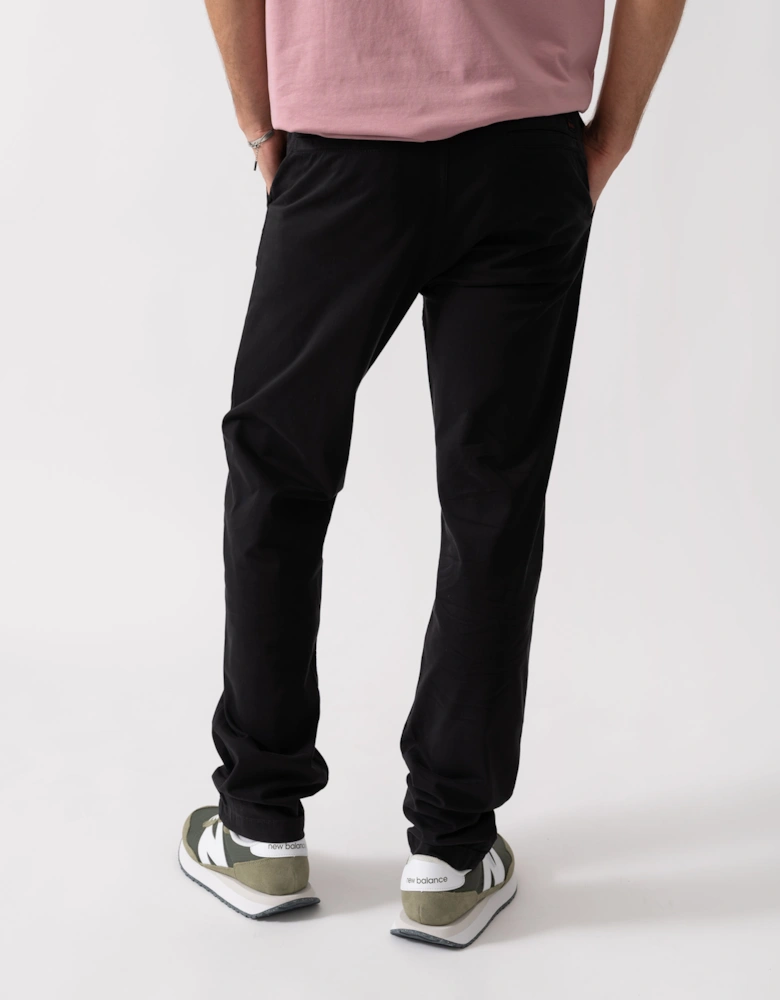 BOSS Orange Mens Regular Fit Chinos in Stretch-Cotton Satin - Black 001