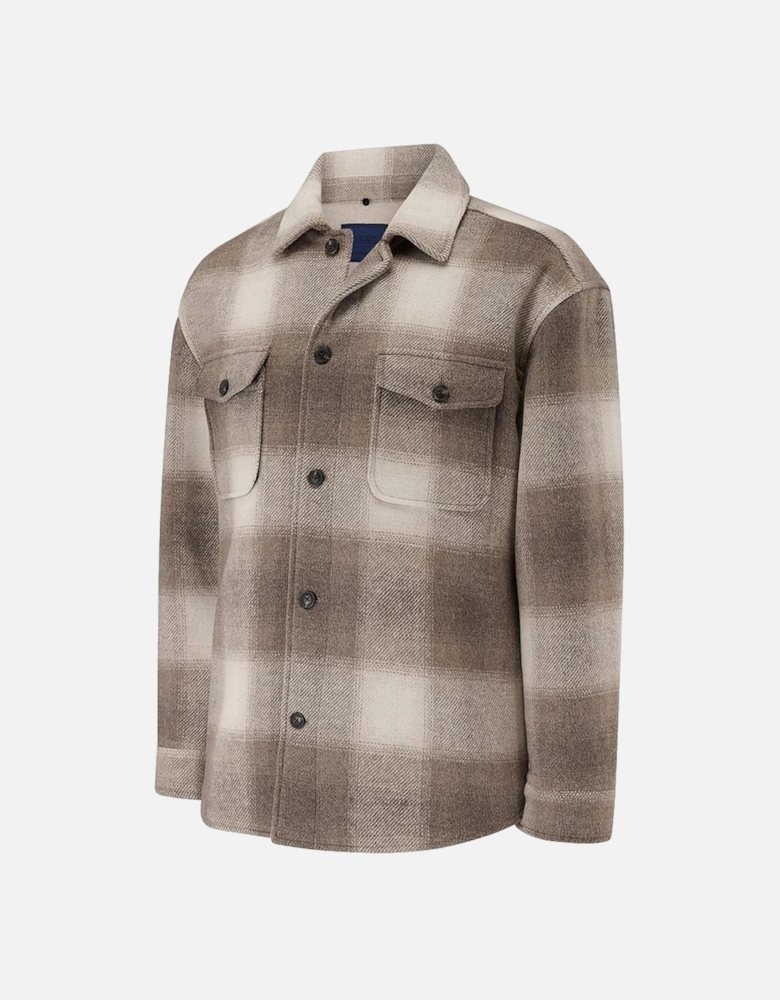 Welsh Overshirt Stone Check