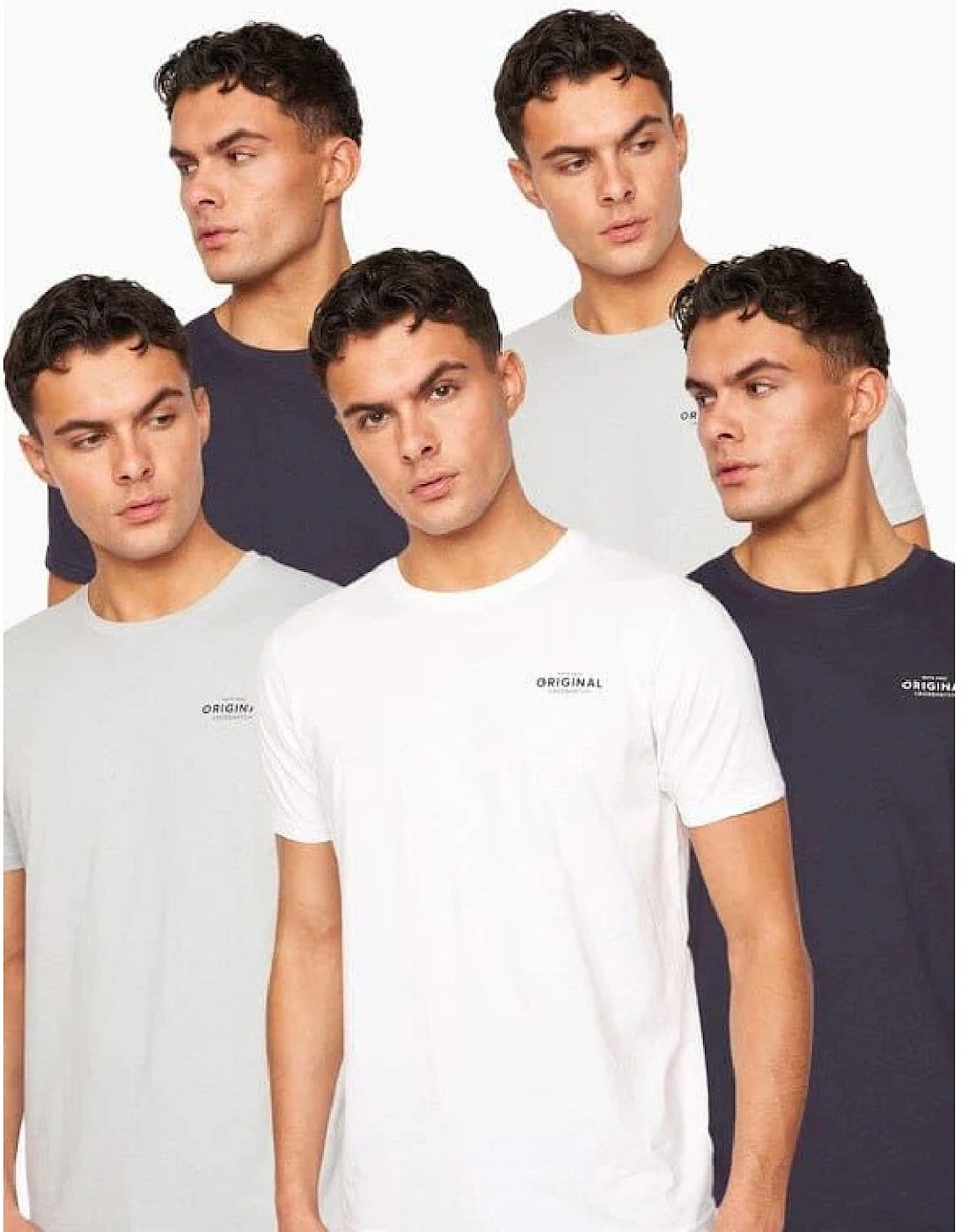 5 Pack of Bailtee Print T-Shirts, 7 of 6