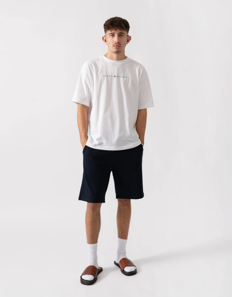 Contrast Logo Mens T-Shirt - TH Optic White