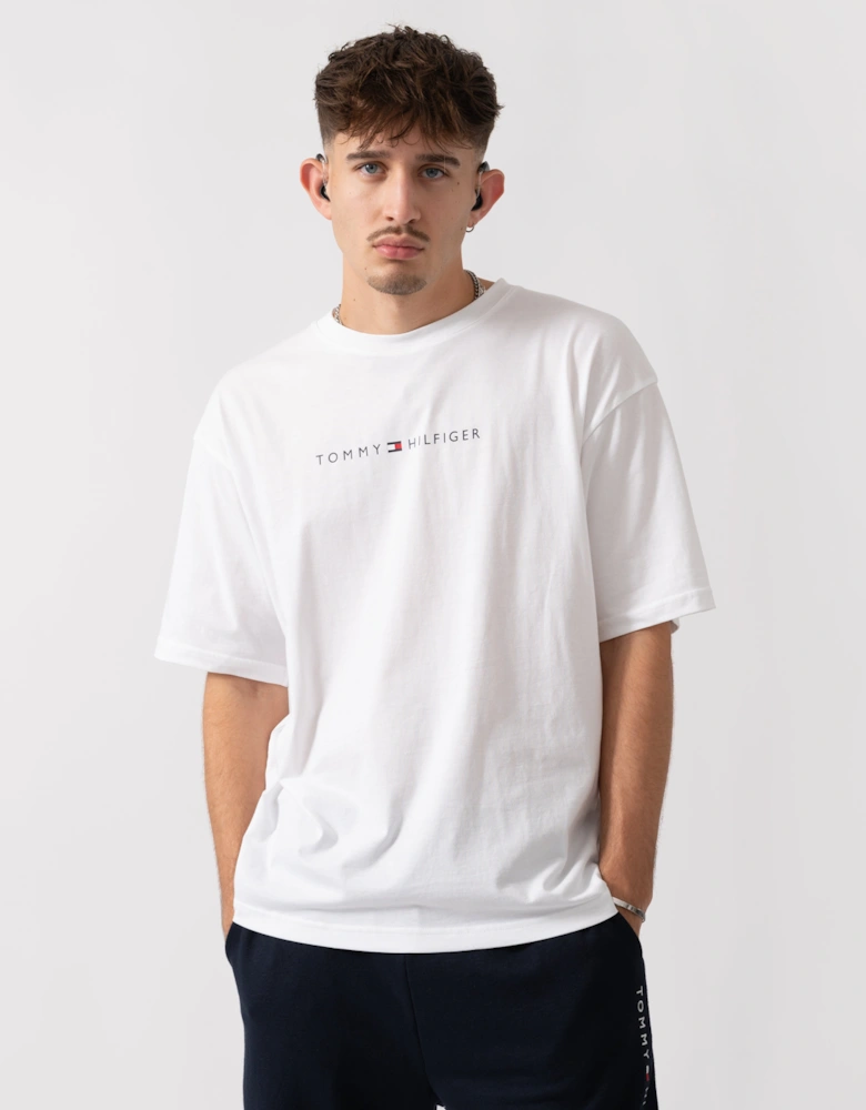 Contrast Logo Mens T-Shirt - TH Optic White